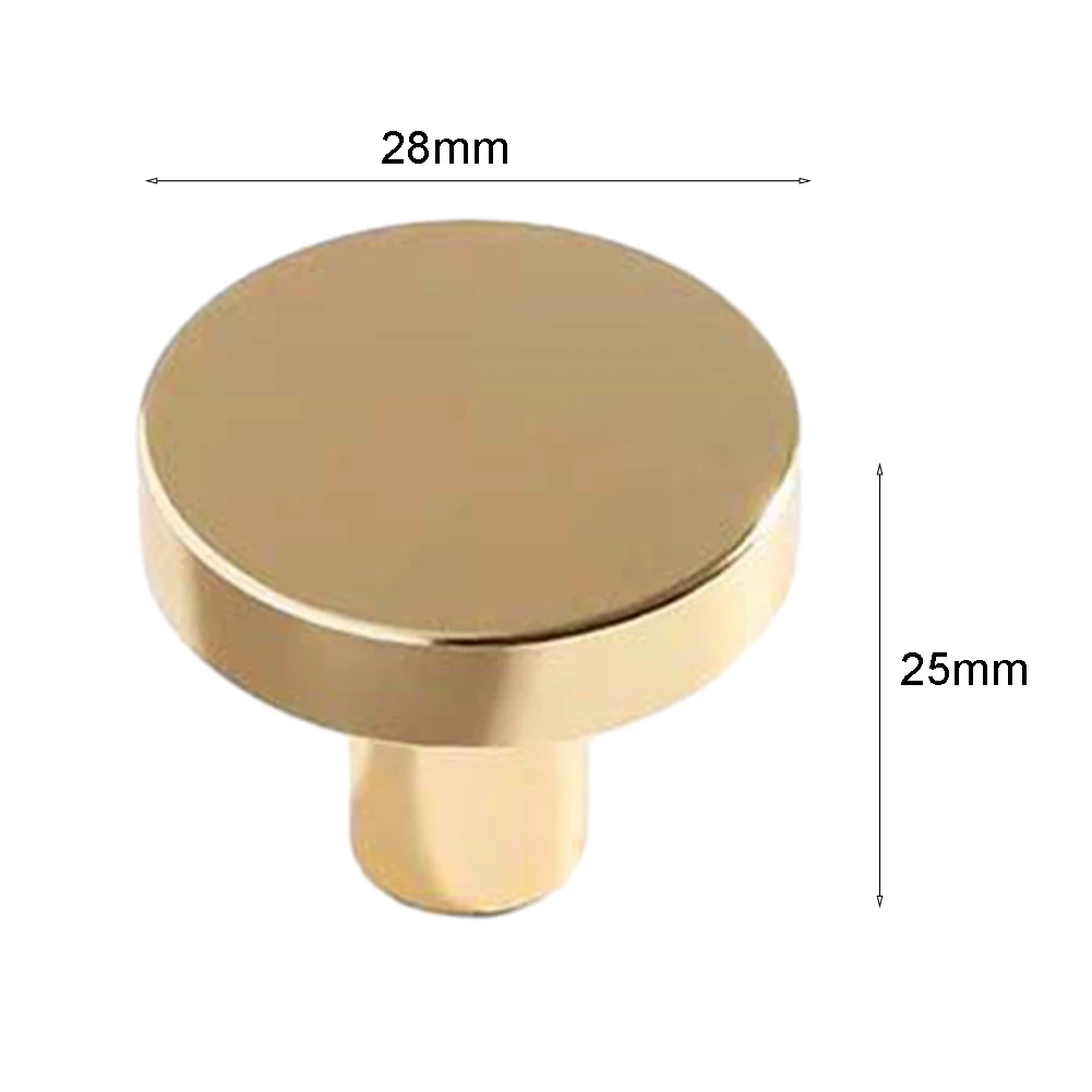 Round Cabinet Pulls Drawer Handle Single Hole Metal Handle Cabinet Drawer Knobs Kitchen Cupboard Door Furniture Hardware - Image 6