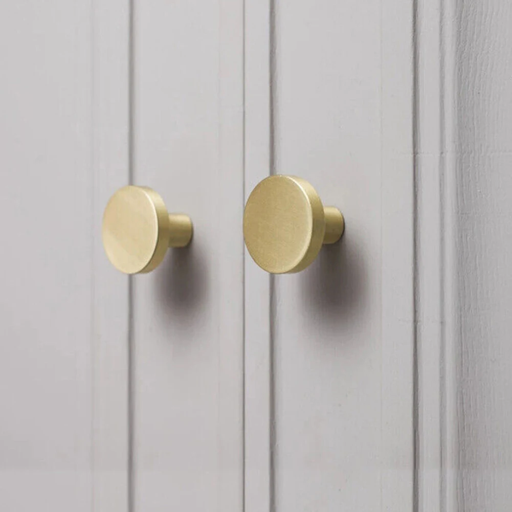 Round Cabinet Pulls Drawer Handle Single Hole Metal Handle Cabinet Drawer Knobs Kitchen Cupboard Door Furniture Hardware - Image 3