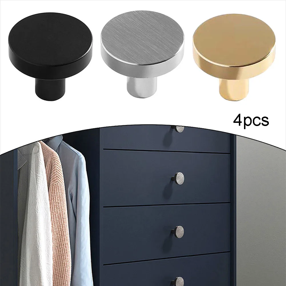 Round Cabinet Pulls Drawer Handle Single Hole Metal Handle Cabinet Drawer Knobs Kitchen Cupboard Door Furniture Hardware - Image 5