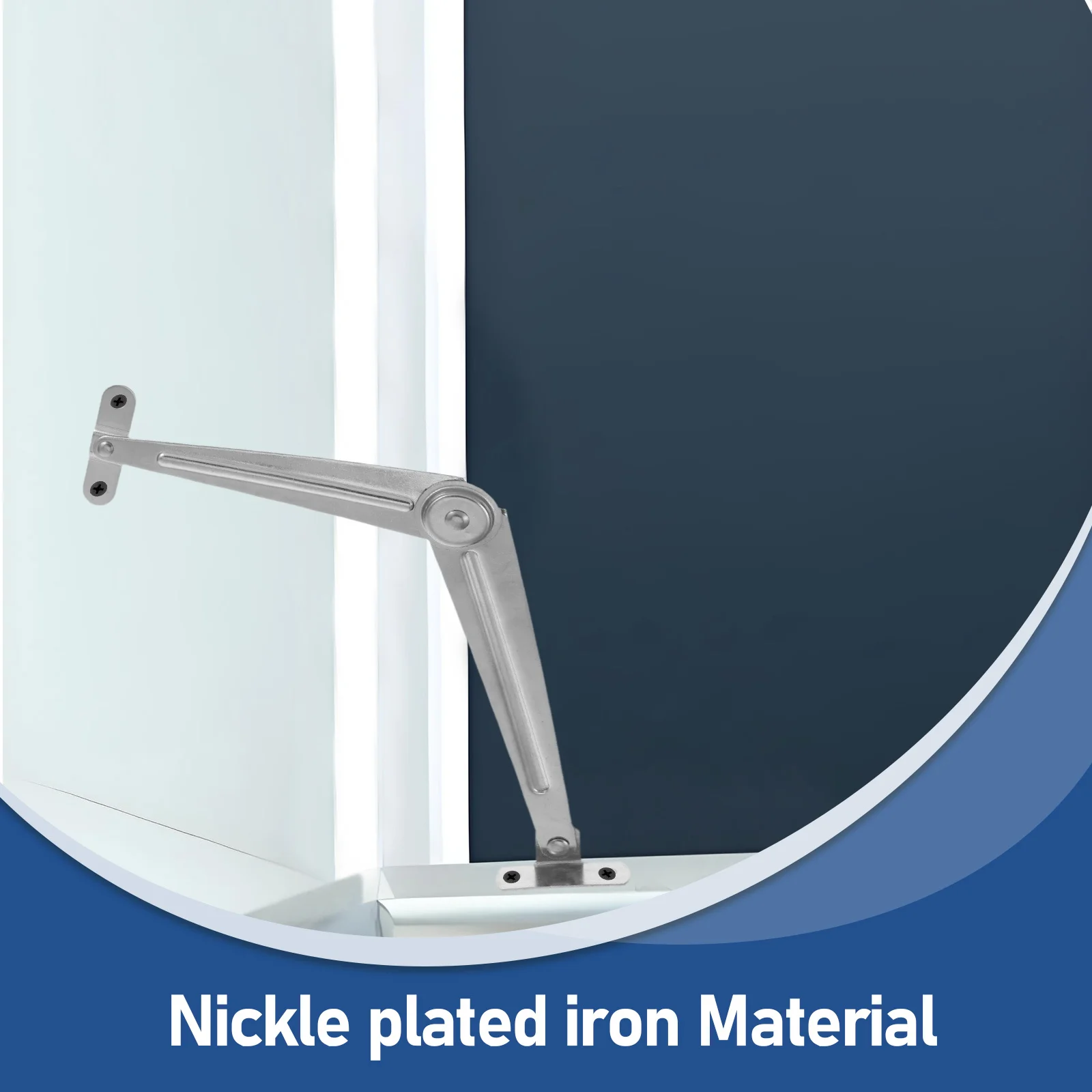 Heavy Duty Door Stopper Metal Limiter Support Rod for Cabinet Doors Adjustable Folding Hinge Clip Safe Stable Hardware for Home - Image 5