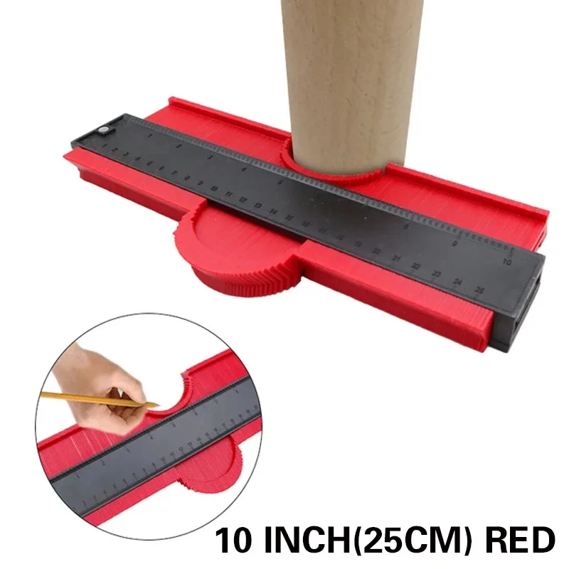 Profile Contour Gauge line Copier Ruler Cutting template Construction Woodworking Measuring instrument ceramic Tiling tiles tool - Image 9