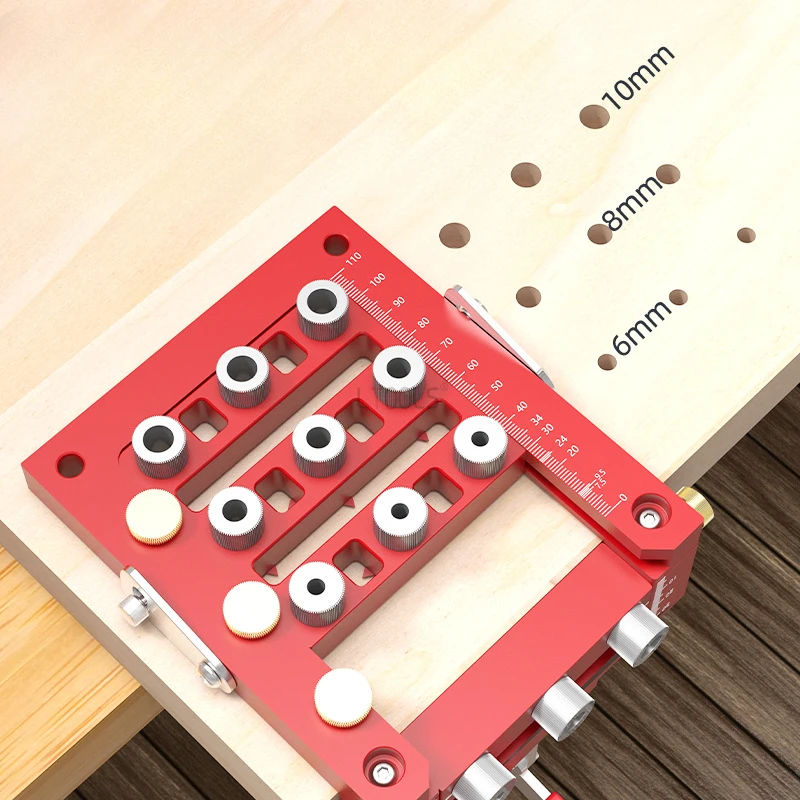 Heavy Duty Punching Locator Woodworking 3-in-1 Hinge Positioning Puncher Multifunctional Furniture Connector Punching DIY Tools - Image 3