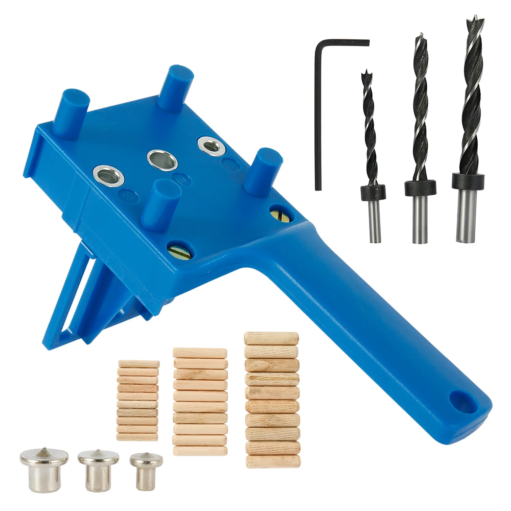 Tootise Woodworking Pocket Hole Jig Drill Guide Dowel Drilling Doweling Hole Saw Locator Drill for Carpenteror Wood 2023 - Image 2