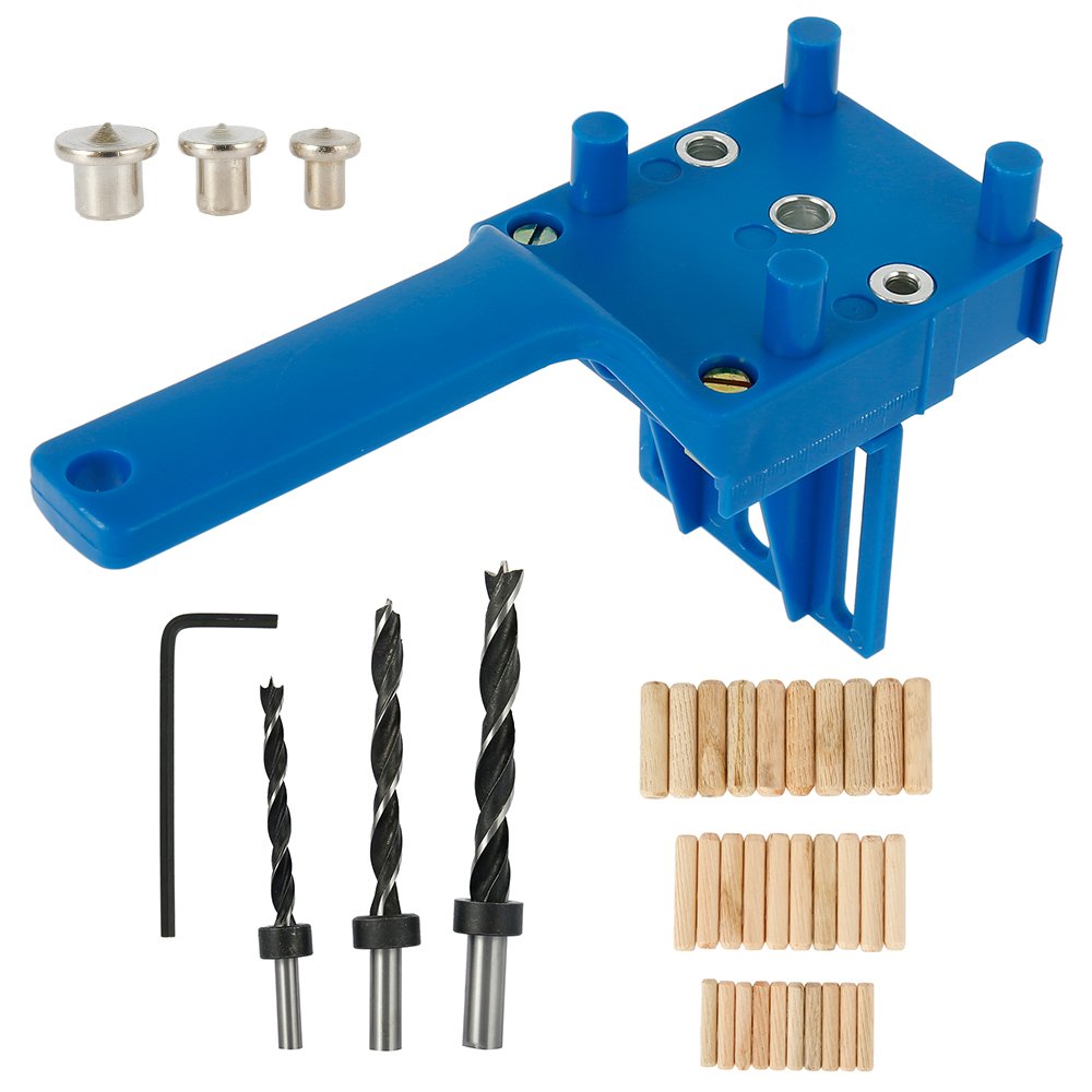 Tootise Woodworking Pocket Hole Jig Drill Guide Dowel Drilling Doweling Hole Saw Locator Drill for Carpenteror Wood 2023 - Image 16