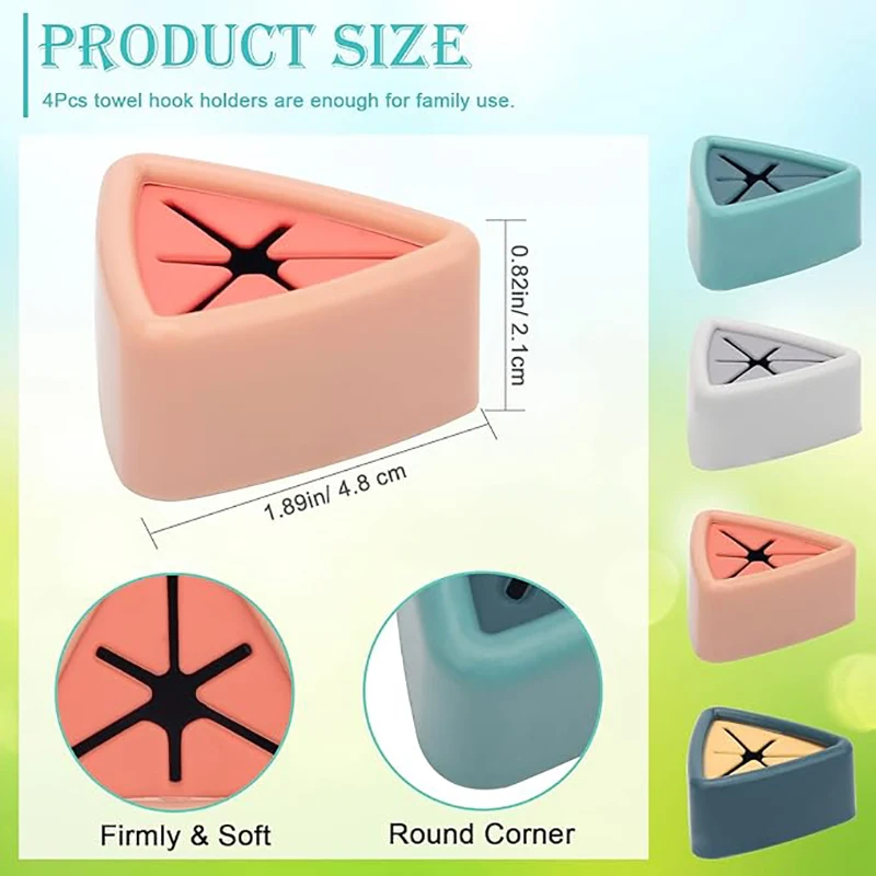 Towel Plug Holder Bathroom Towels Storage Organizer Rack Cap Punch Free Wash Cloth Clip Home Accessories Bathroom Decor Tool - Image 3