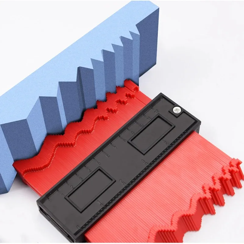 Profile Contour Gauge line Copier Ruler Cutting template Construction Woodworking Measuring instrument ceramic Tiling tiles tool - Image 3